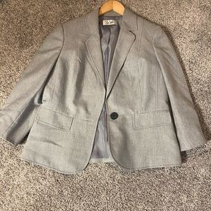 Grey Striped Blazer